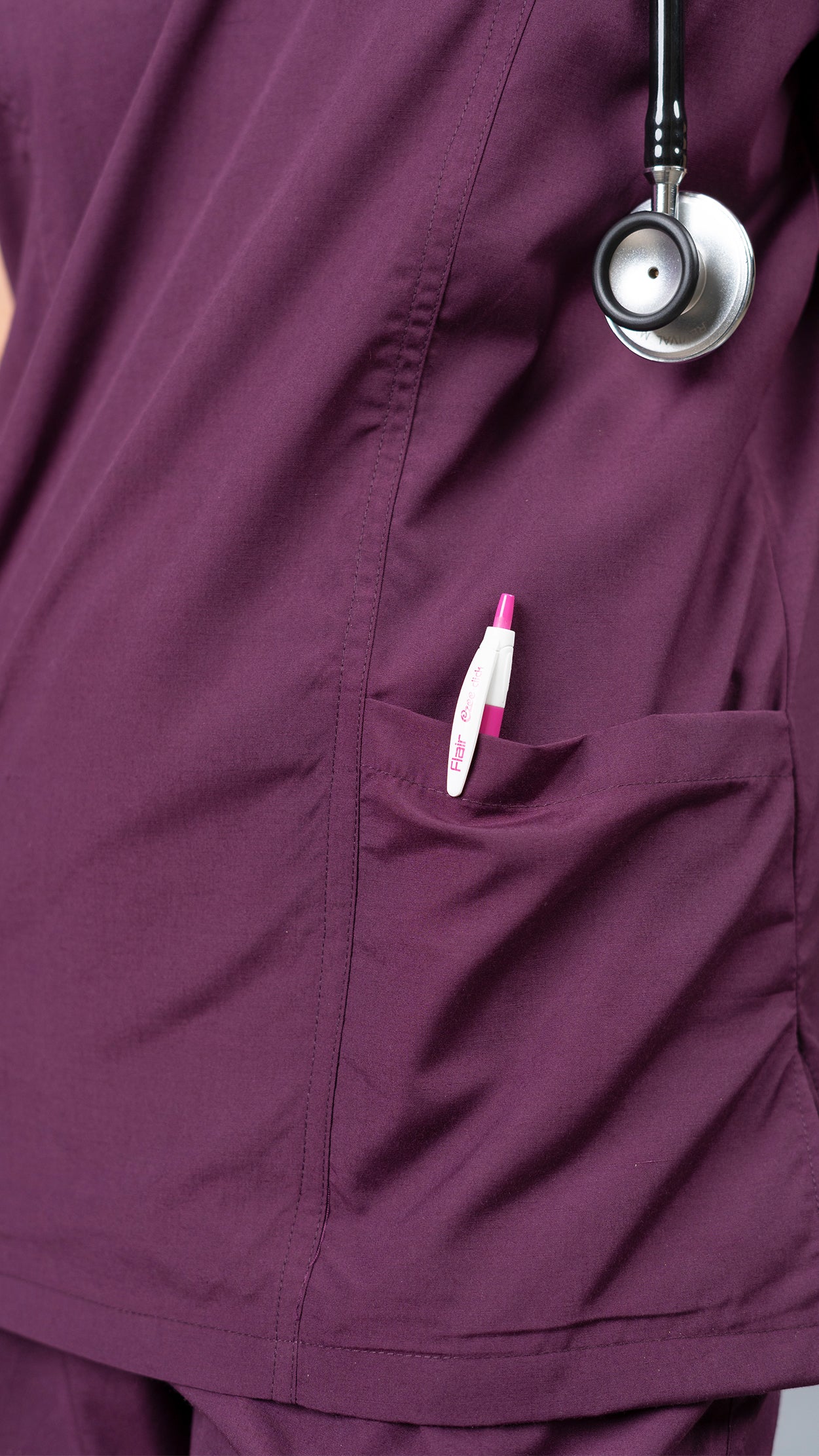 Vastramedwear Womaniya Medical Scrub Suit for Doctors Women Wine