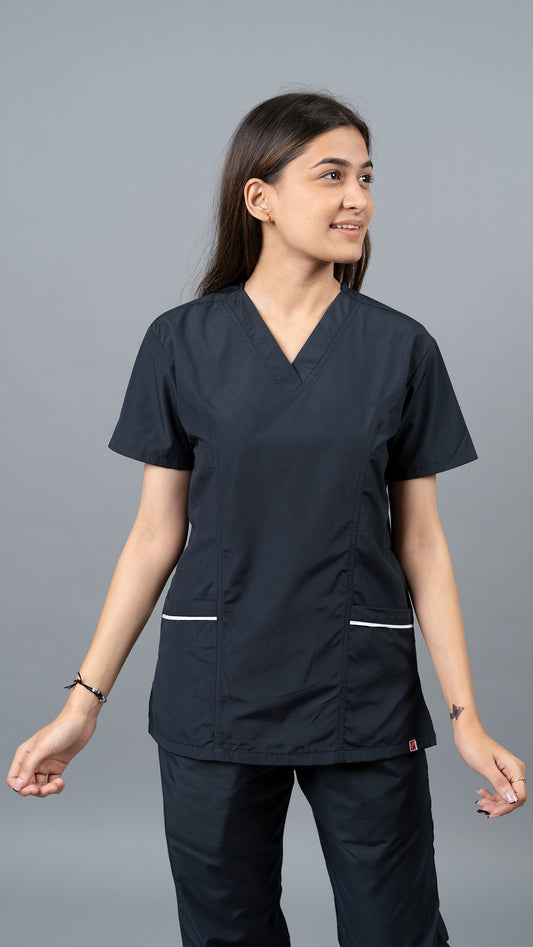 Vastramedwear Womaniya Medical Scrub Suit for Doctors Women Blue