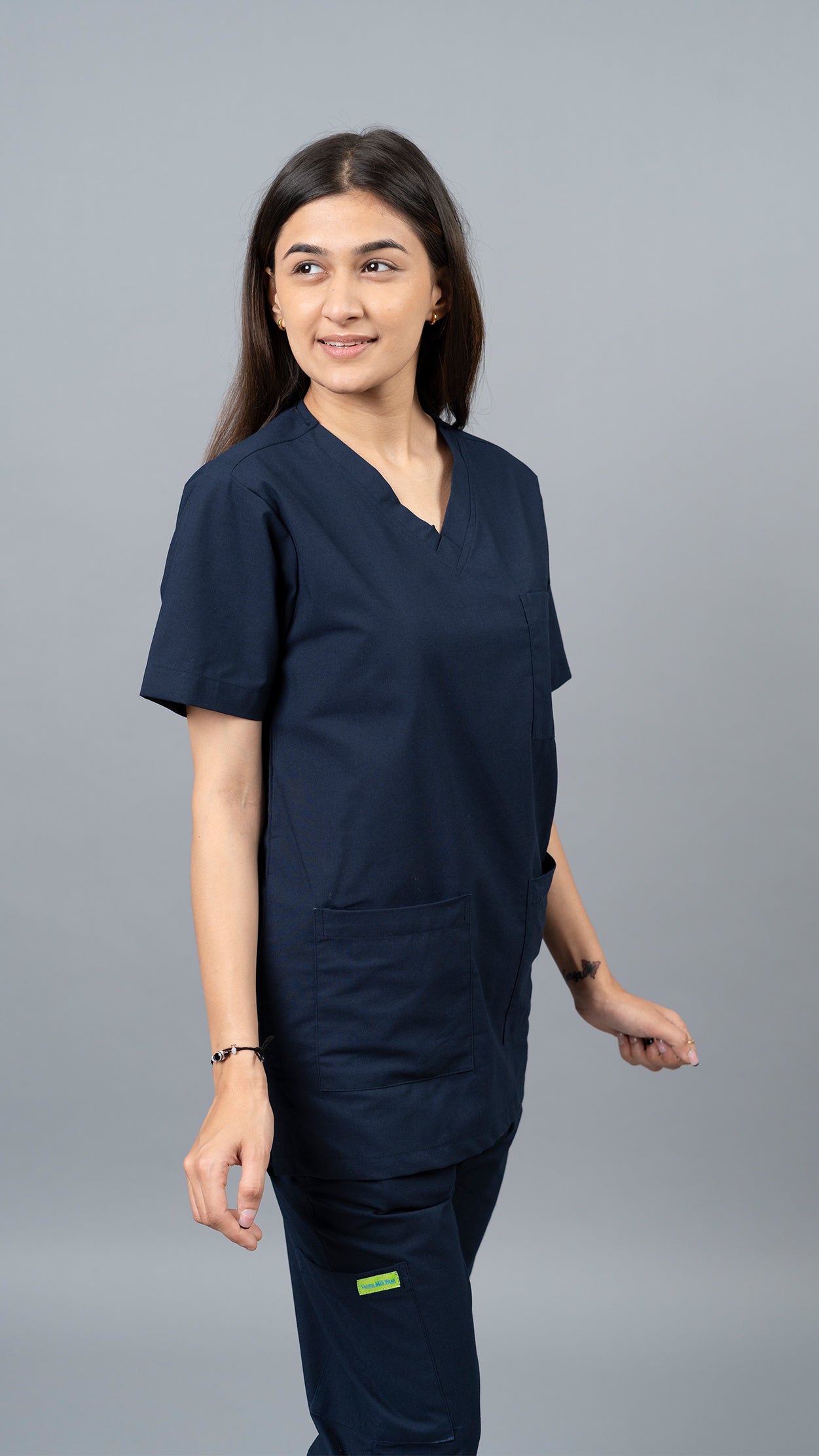 Vastramedwear Medical Scrub Suit for Doctors Women Blue