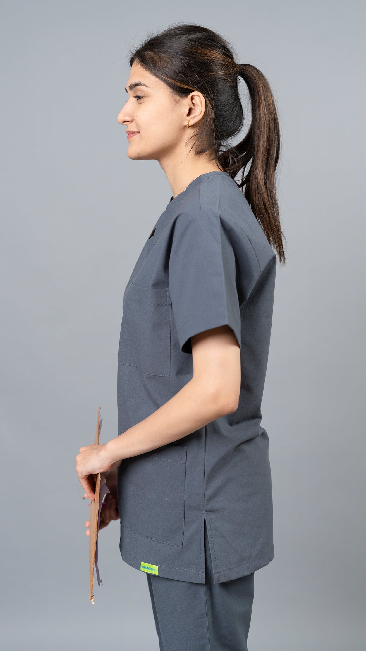 Vastramedwear Medical Scrub Suit for Doctors Women Grey