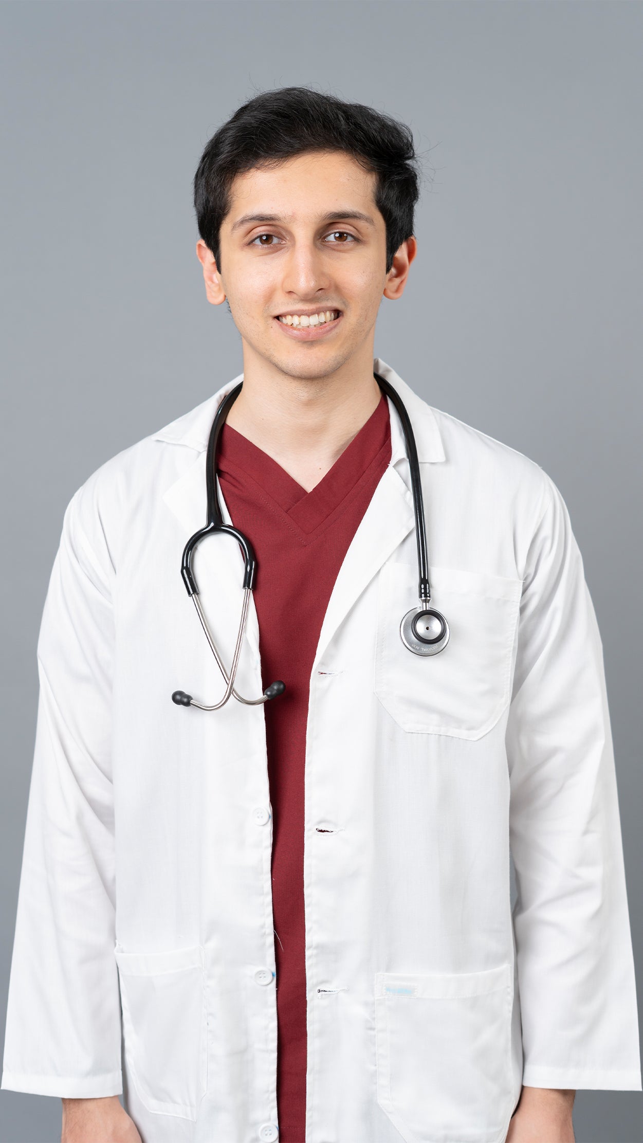 VastraMedwear Full Sleeves Knee length Lab Coat/ Apron for Chemistry Lab and Medical Students Men