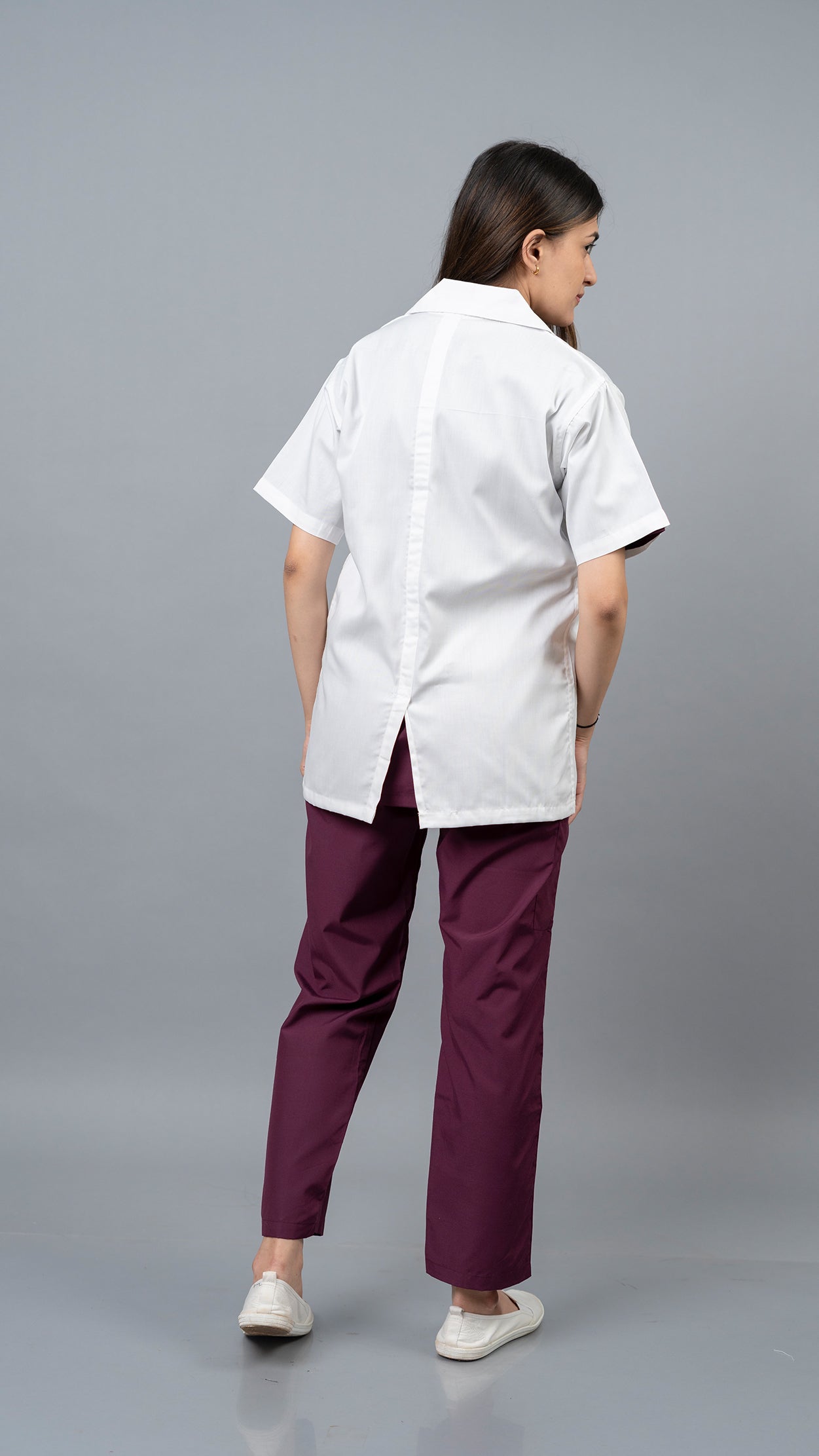 VastraMedwear Half Sleeves Lab Coat/Apron for Chemistry Lab and Medical Students Women