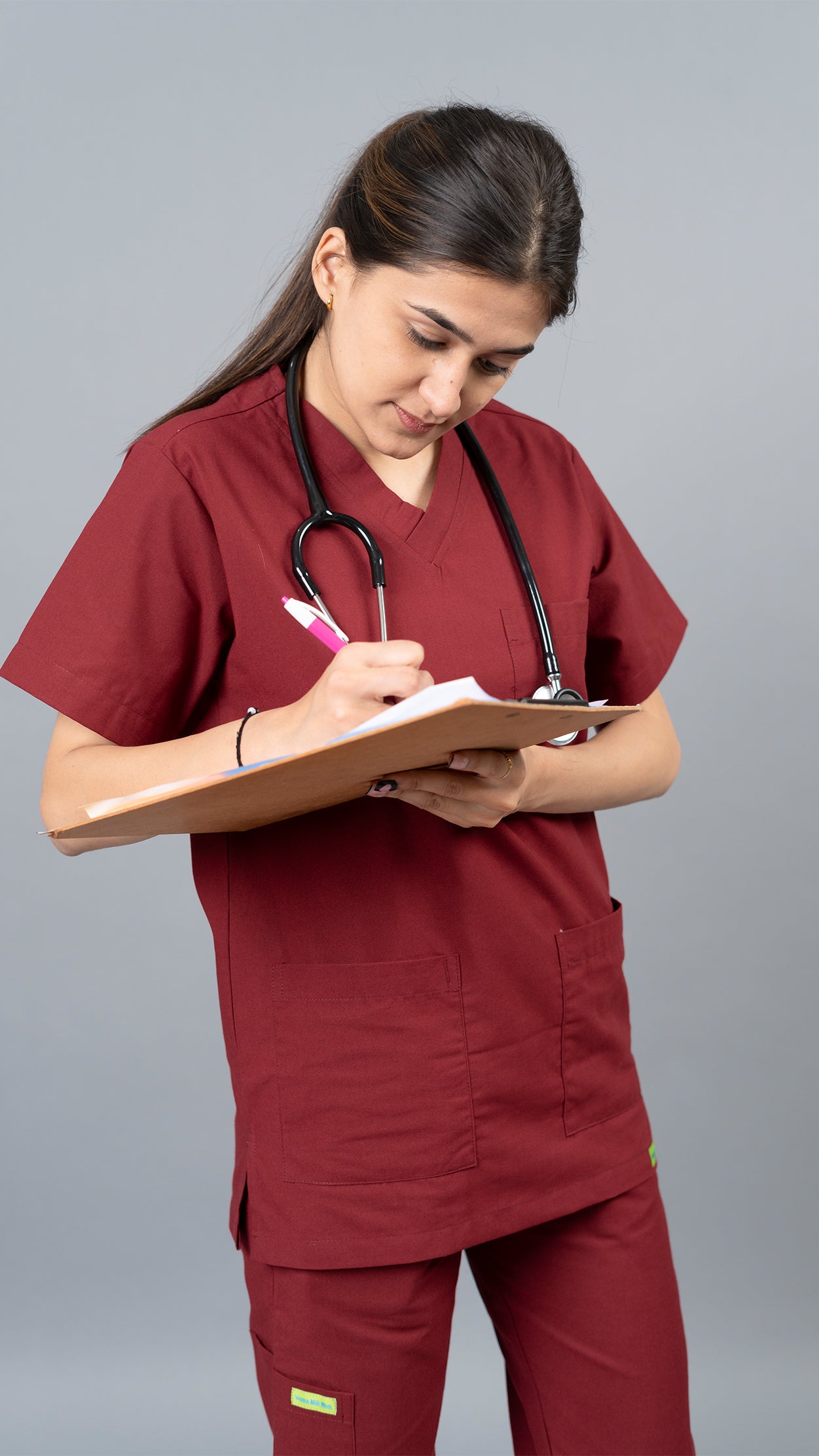 Vastramedwear Medical Scrub Suit for Doctors Women Maroon