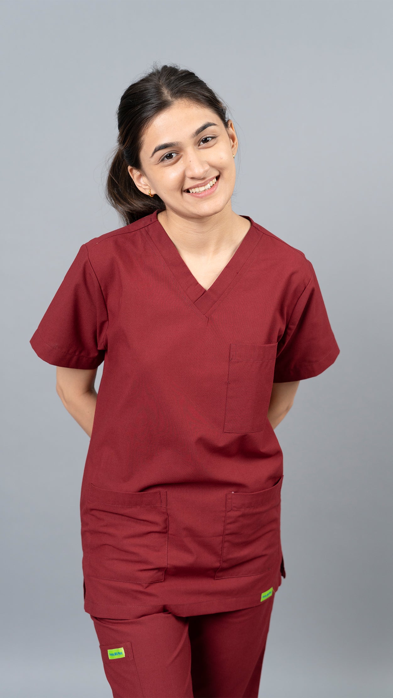 Vastramedwear Medical Scrub Suit for Doctors Women Maroon