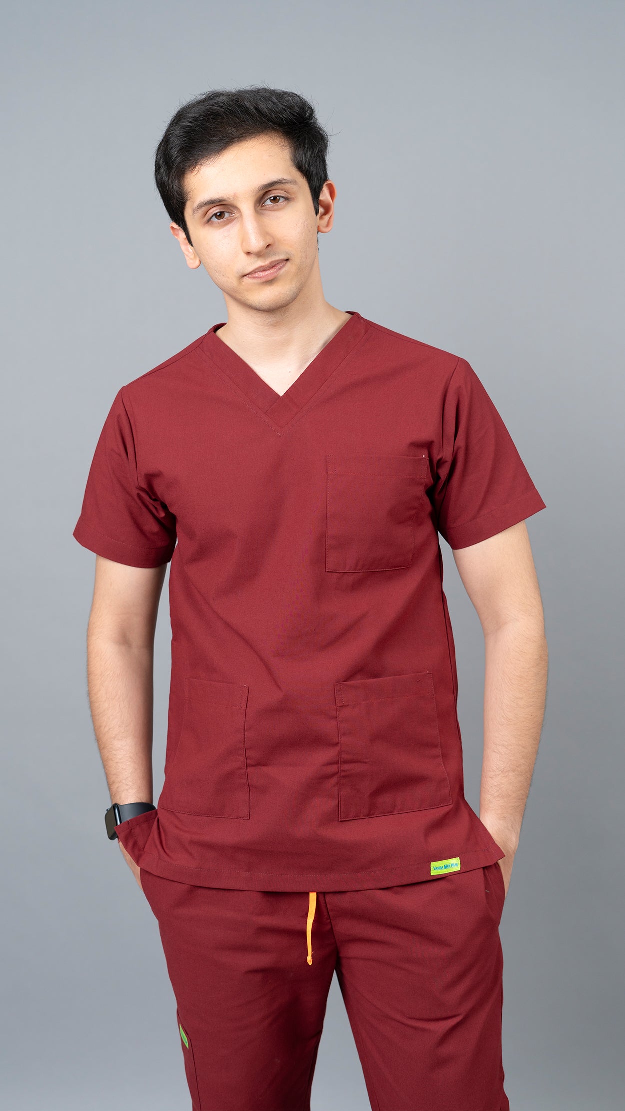 Vastramedwear Medical Scrub Suit for Doctors Men Maroon