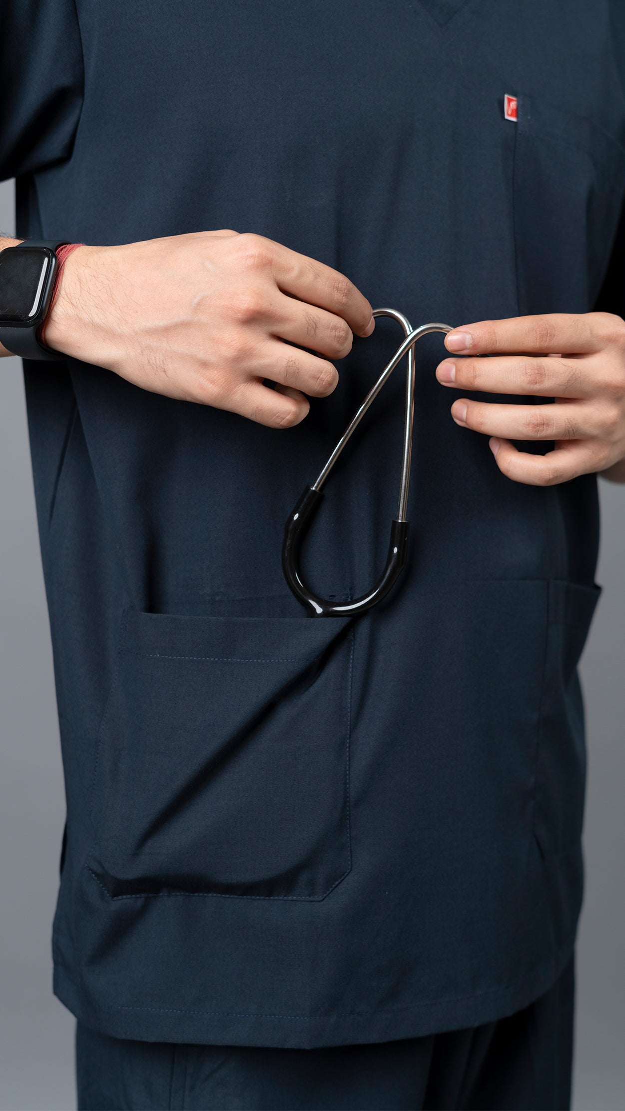 Vastramedwear Medical Scrub Suit for Doctors Men Blue