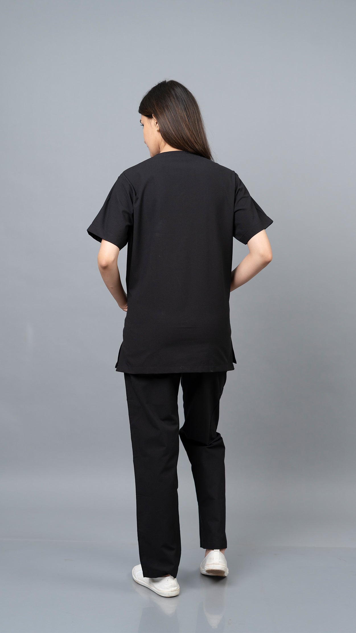 Vastramedwear Medical Scrub Suit for Doctors Women Black