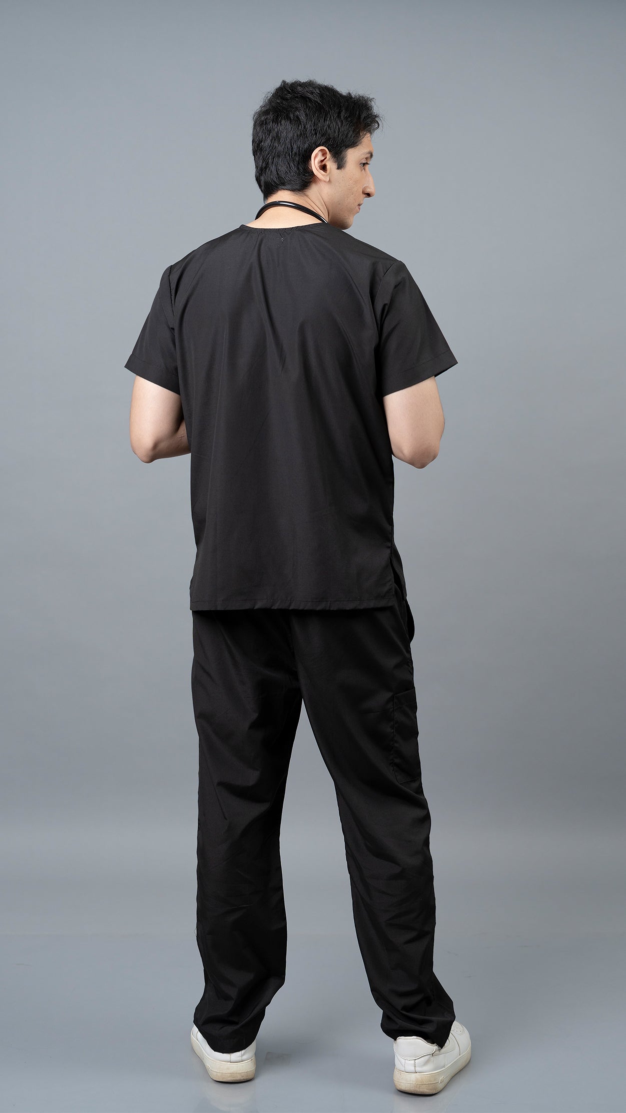Vastramedwear Medical Scrub Suit for Doctors Men Black