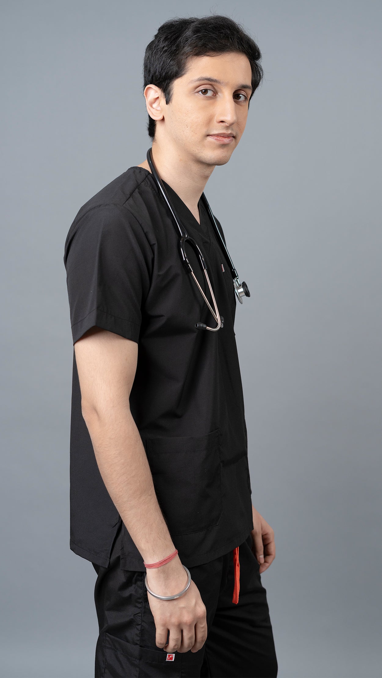 Vastramedwear Medical Scrub Suit for Doctors Men Black