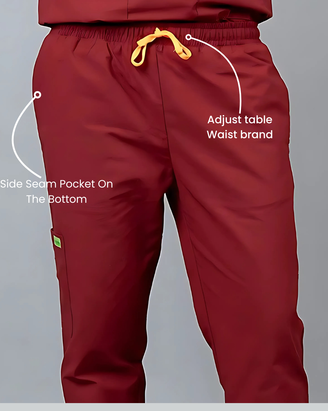 Vastramedwear Medical Scrub Suit for Doctors Women Maroon