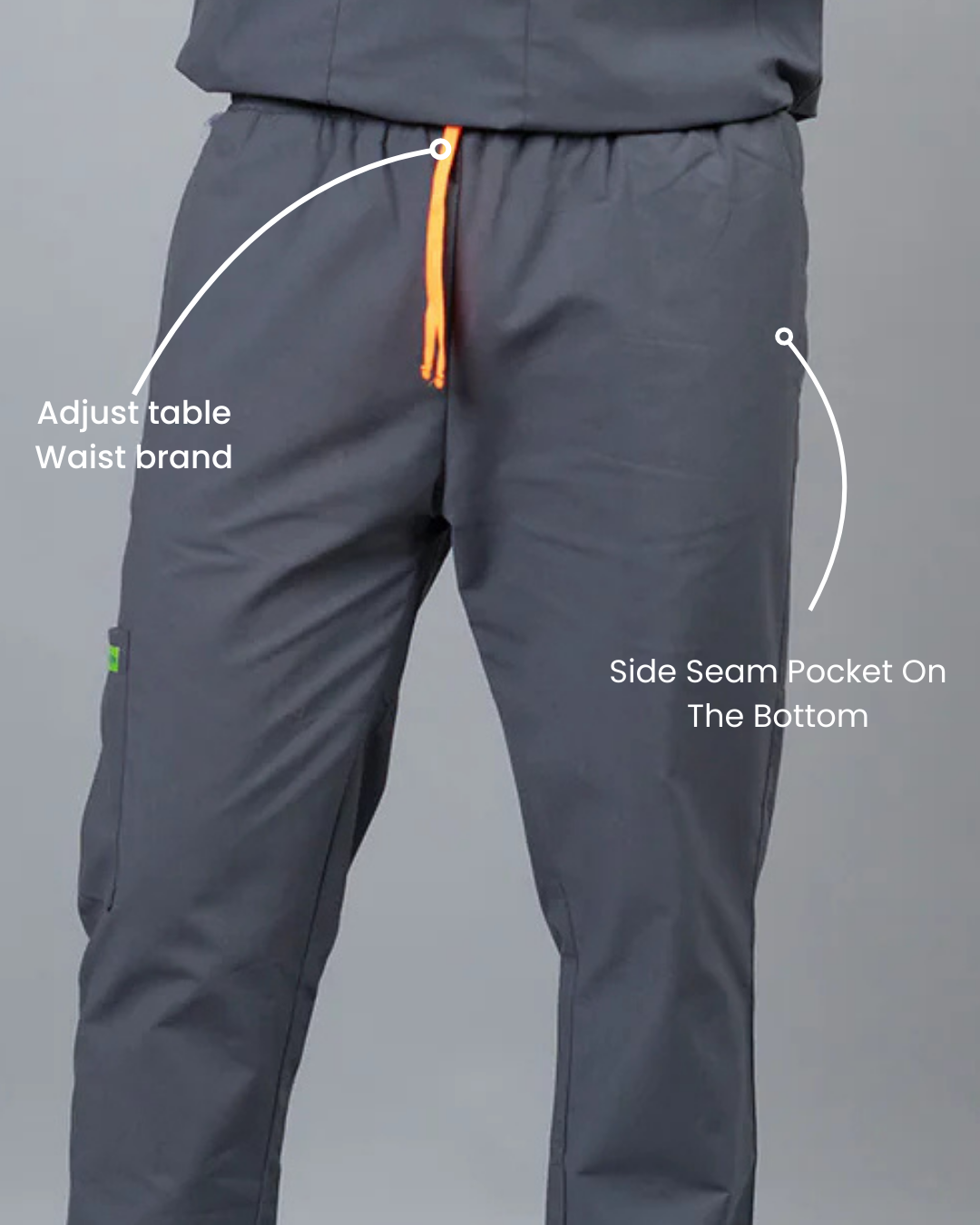 Vastramedwear Medical Scrub Suit for Doctors Men Grey