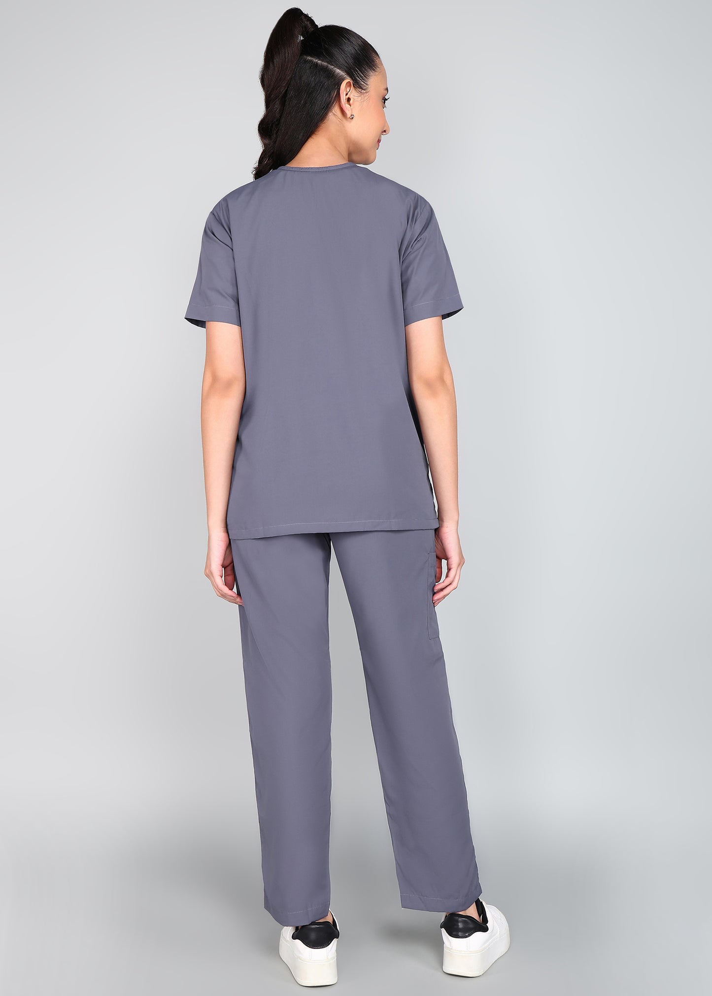 Vastramedwear Medical Scrub Suit for Doctors Women Grey