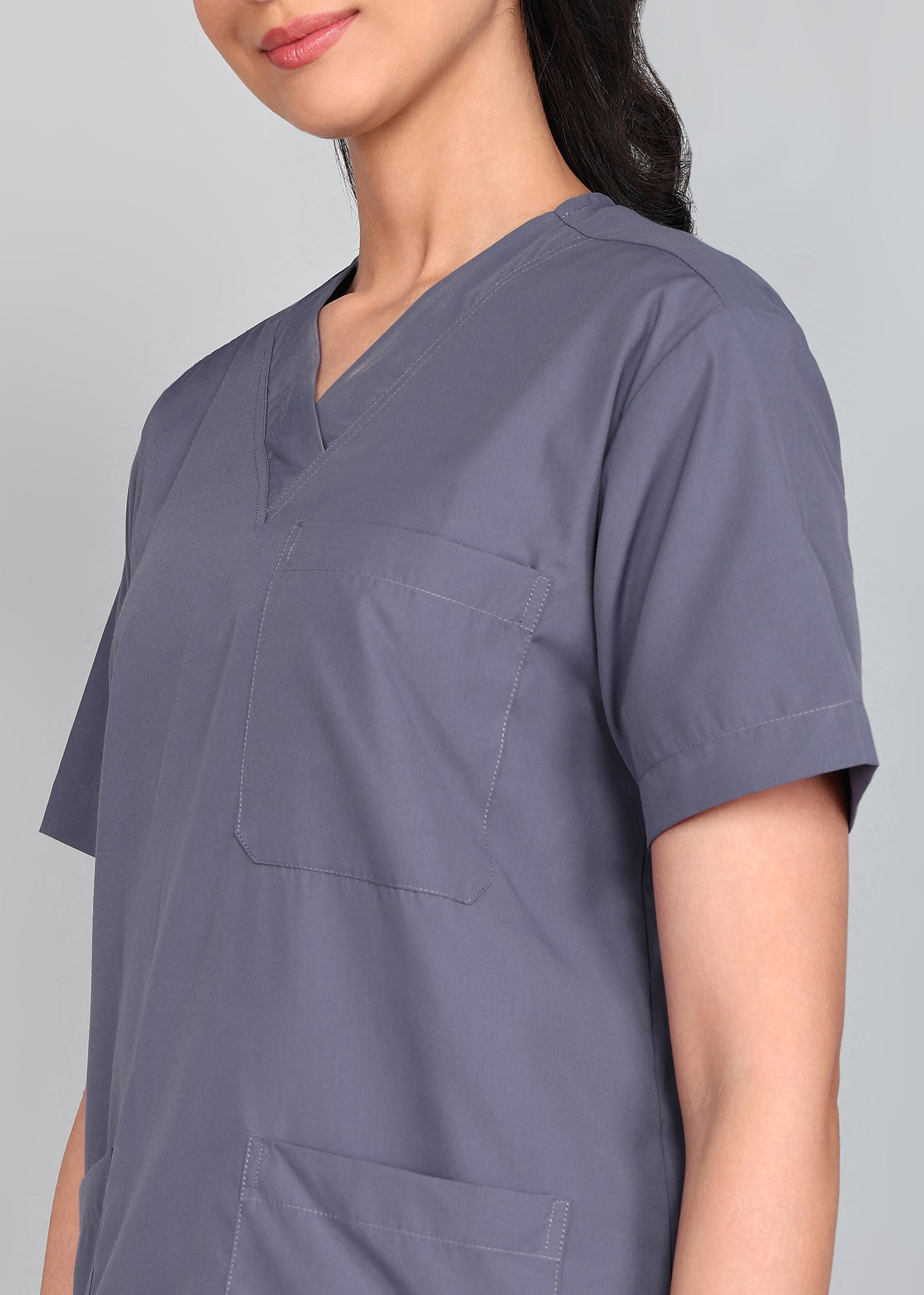 Vastramedwear Medical Scrub Suit for Doctors Women Grey