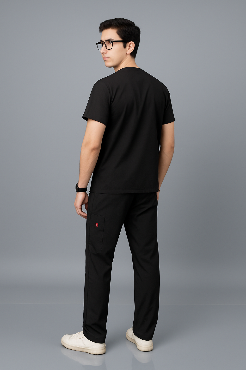 Vastramedwear Medical Scrub Suit for Doctors Men Black