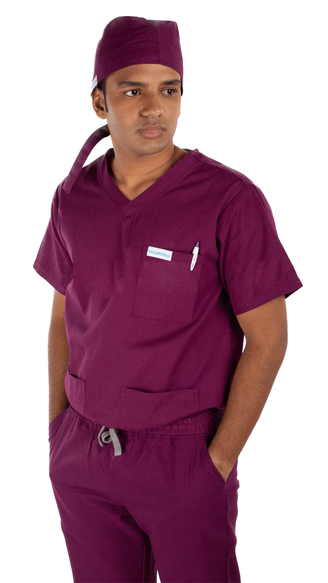 Scrub Cap - Wine