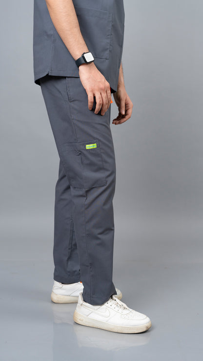 Vastramedwear Medical Scrub Suit for Doctors Men Grey