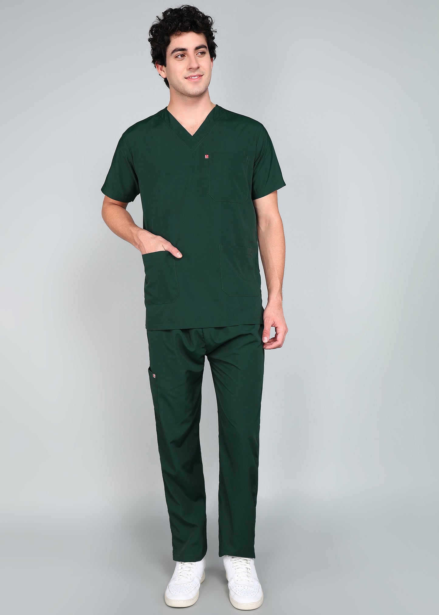 Vastramedwear Medical Scrub Suit for Doctors Men Green