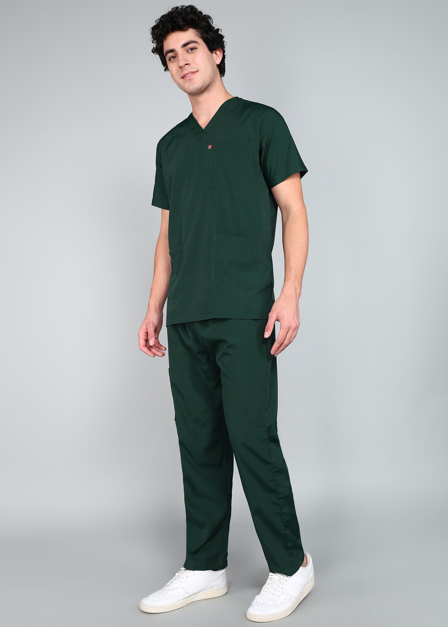 Vastramedwear Medical Scrub Suit for Doctors Men Green