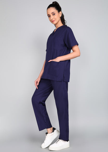 Vastramedwear Medical Scrub Suit for Doctors Women Blue