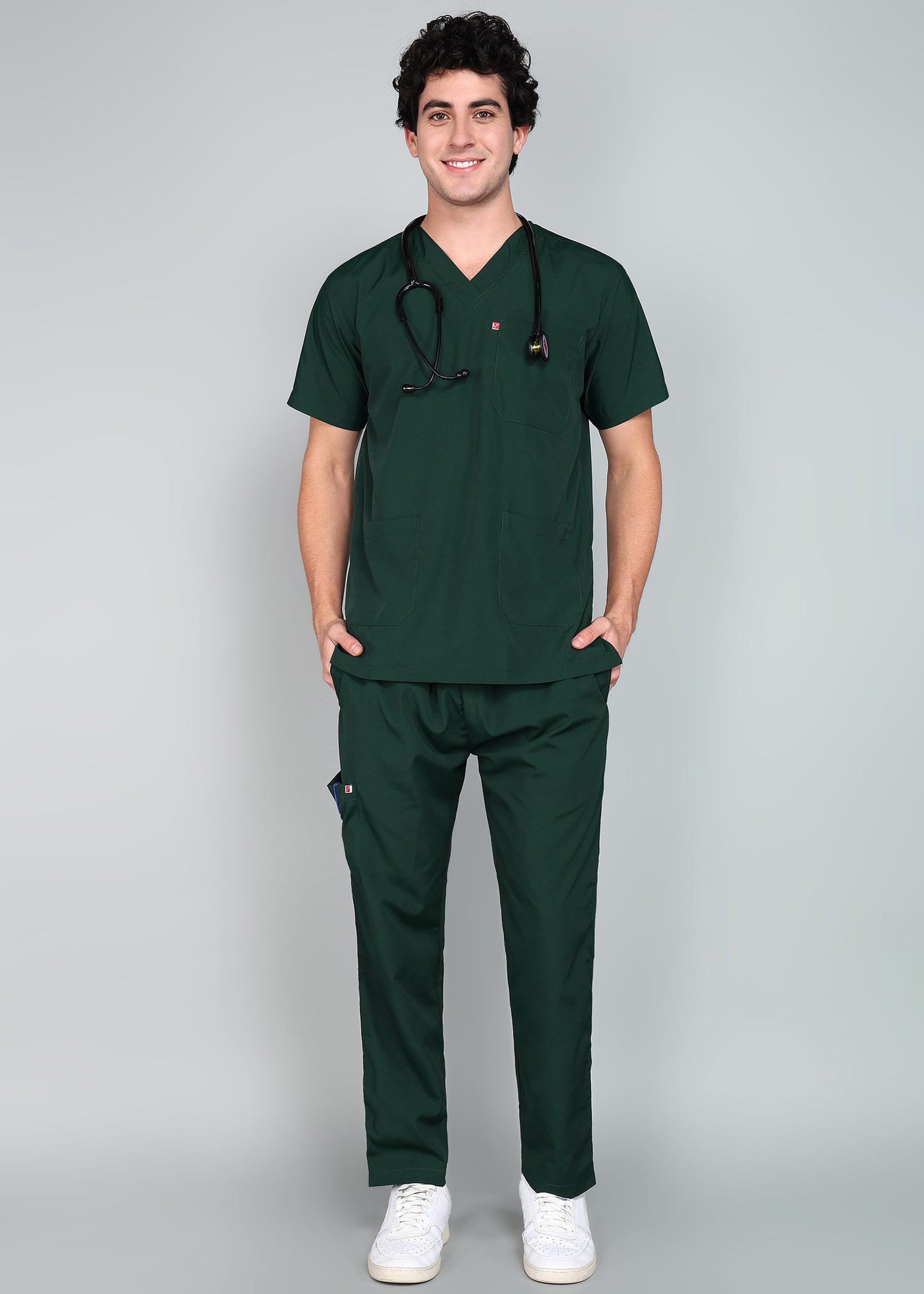 Vastramedwear Medical Scrub Suit for Doctors Men Green