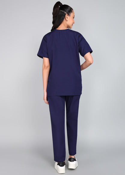 Vastramedwear Medical Scrub Suit for Doctors Women Blue