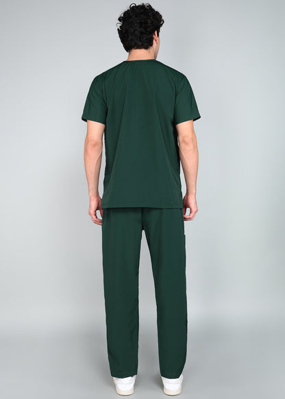 Vastramedwear Medical Scrub Suit for Doctors Men Green