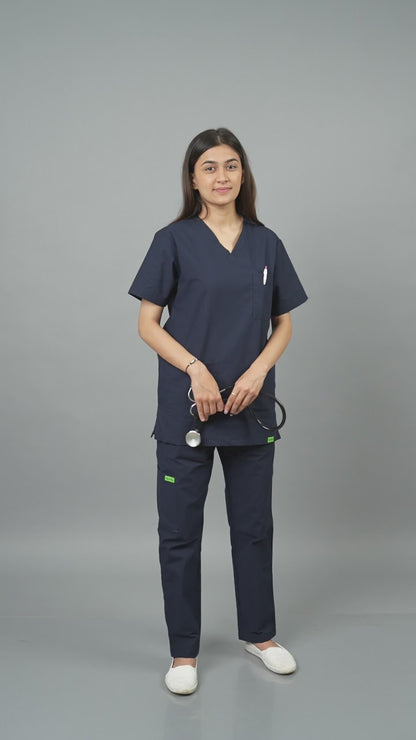 Vastramedwear Medical Scrub Suit for Doctors Women Blue